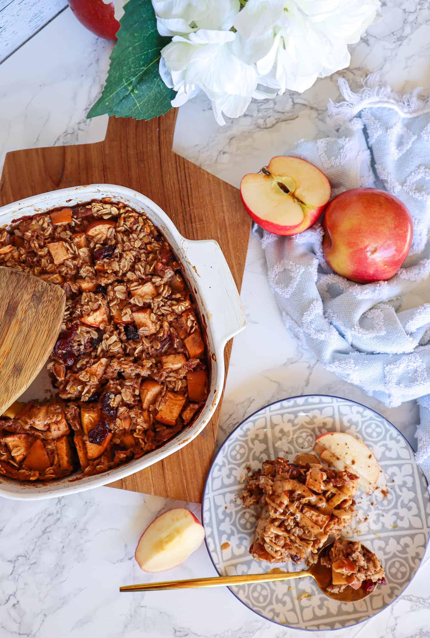 Customize Your Morning: GF & DF Apple Cinnamon Baked Oatmeal Options